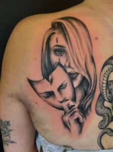 two face musk tattoo 2