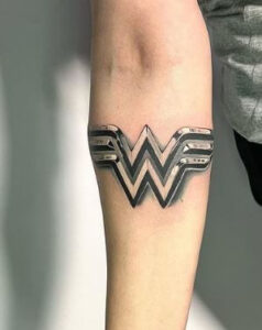 wonder women bracelet tattoo 2