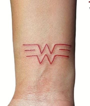 wrist wonder women tattoo