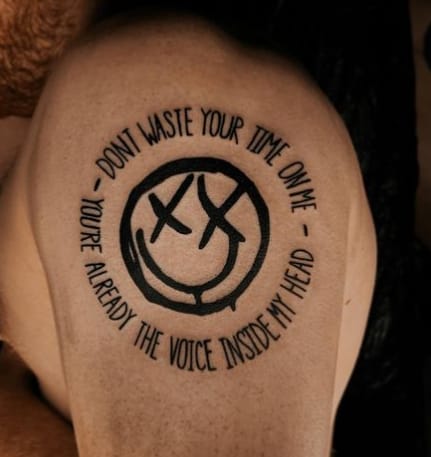 15 Attractive Blink 182 Tattoo Ideas For Rock Music Lovers! - Tattoo Twist