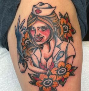Blink 182 Nurse Tattoo