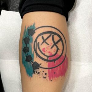 Blink 182 Smiley Face Tattoo