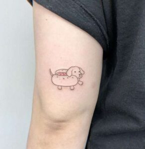 Dog doodle tattoo