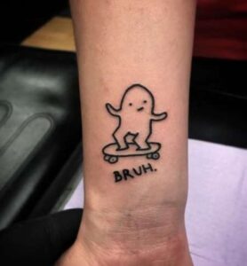 Funny doodle tattoos