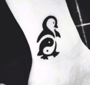 Tribal Penguin Tattoo