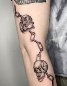 Chain Skull Design