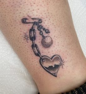 Chain With Ball Tattoo