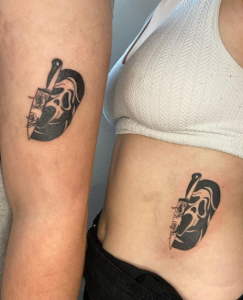 Couple Ghostface Tattoo