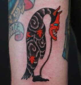 Evil Penguin Tattoo