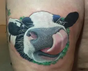 Funny Cow Tattoo