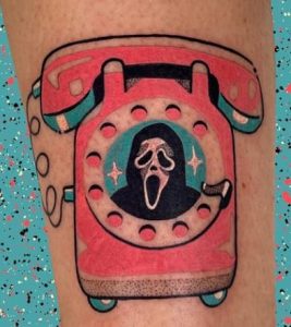 Ghostface Telephone Tattoos