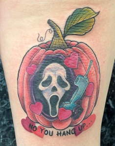 Halloween Ghostface Tattoo