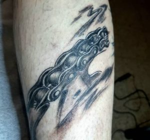 Motorcycle Chain Tattoo