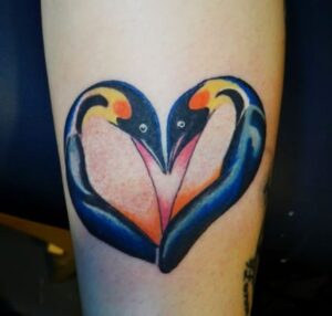 Penguin Heart Tattoo