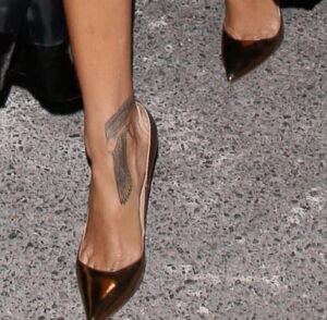Rihanna's Falcon Ankle Tattoo