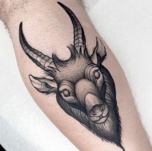 Satanic Goat Tattoo