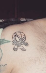 Baby Spiderman Tattoo