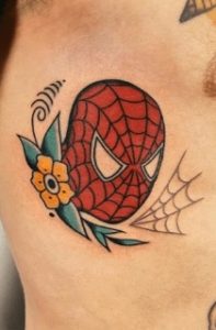 Vibrant Spiderman Tattoo