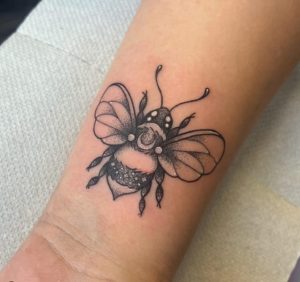 Bee Tattoo on Hand