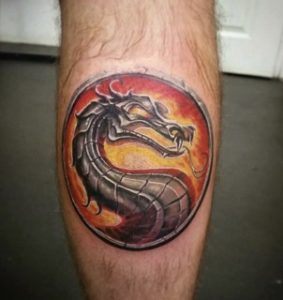 Mortal Kombat Logo Tattoo