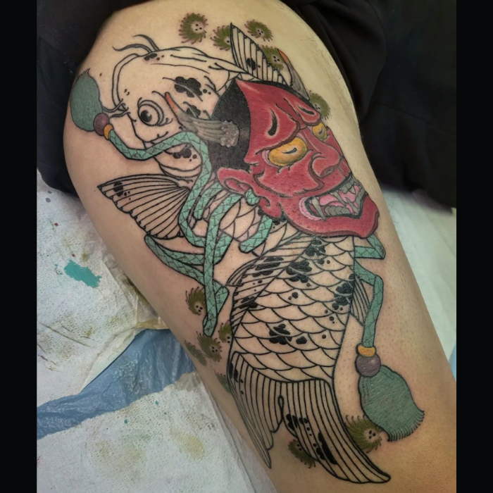 Dragon Koi fish tattoo