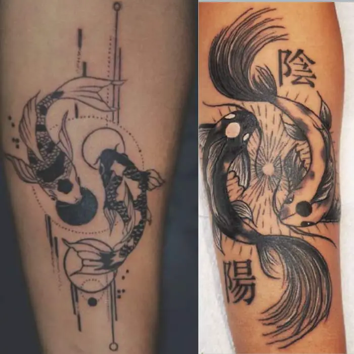 Forearm koi fish tattoo