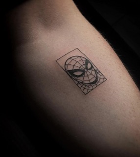 Simple Spiderman Tattoo