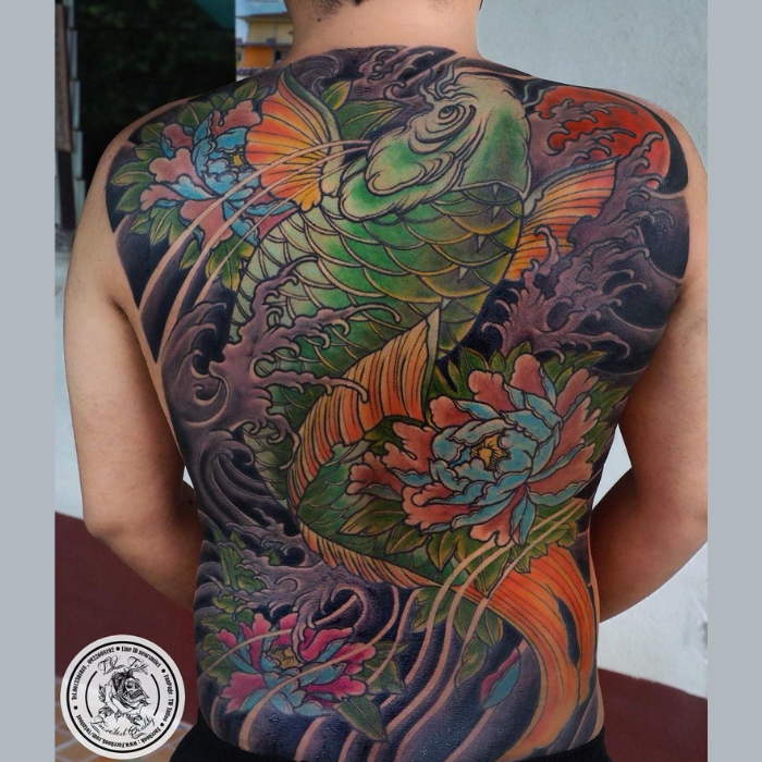 Koi Tattoo Designs And Meaning | Full Tattoo | Full back tattoos, Full  tattoo, Koi fish tattoo