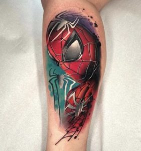 Marvel Leg tattoo1