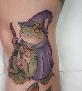 Frog Witch Tattoo
