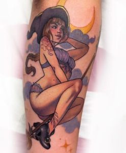 Sexy Witch Tattoo