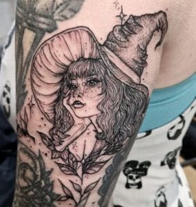 Aesthetic Witch Tattoo