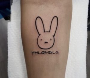 Bad Bunny Logo Tattoo