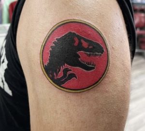 Jurassic Park Logo Tattoo