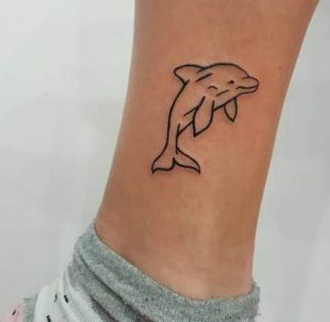 Simple Dolphin Tattoos