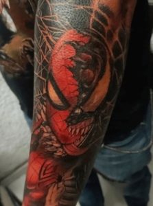 Spiderman Venom Tattoo