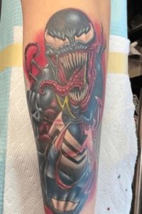 Comic Venom Tattoo