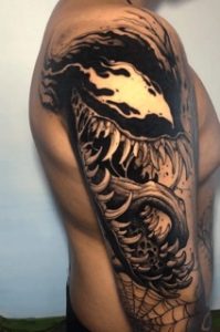 Scary Venom Tattoo