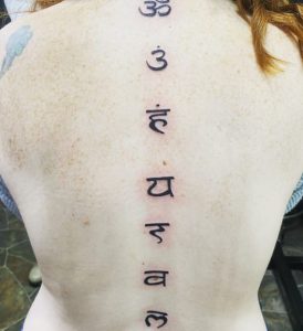 Spine Chakra Tattoo