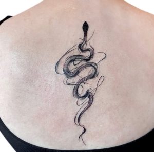 Spine Snake Tattoo