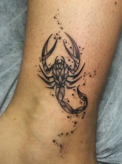 abstract scorpion tattoo