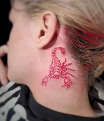 red scorpion tattoo