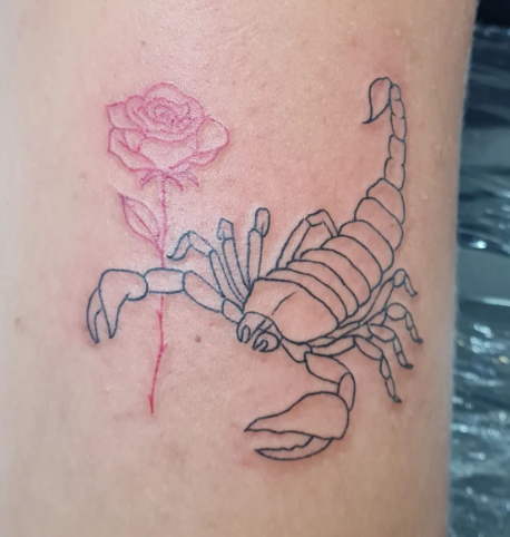 scorpion and rose tattoo meaning