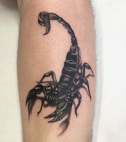 scorpion forearm tattoo
