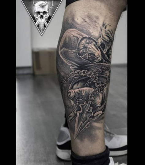 scorpion mortal combat tattoo
