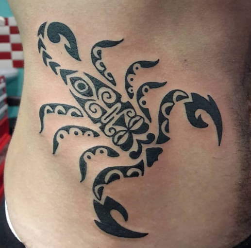the Polynesian scorpion tattoo