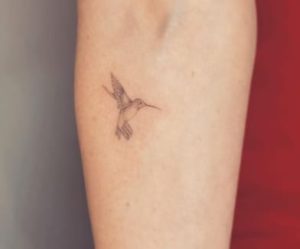 Hummingbird Arm Tattoo