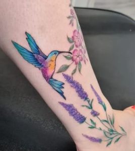 Hummingbird Colorful Tattoo 