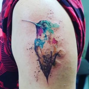 Hummingbird Ink Art