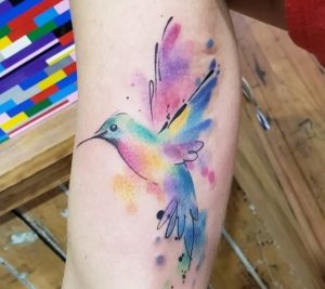 Hummingbird Woman Tattoo